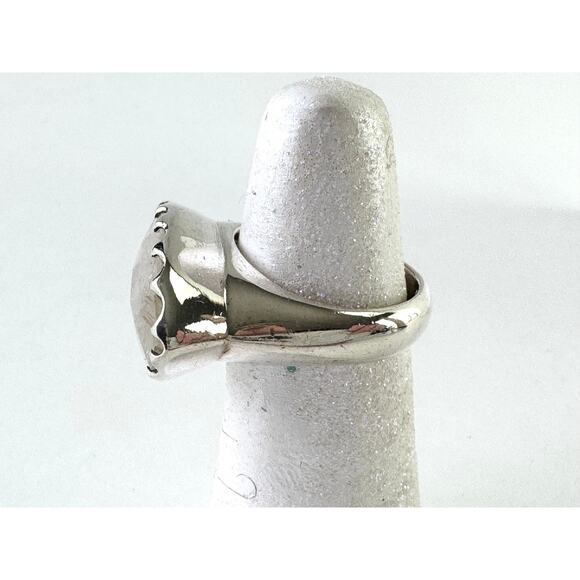 Golden Rutile Quartz Ring Checker Cut Marquis Handmade Fancy Bezel - Picture 2 of 5